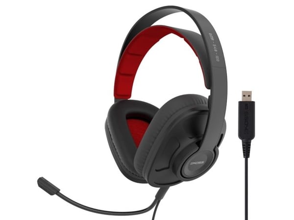 Koss GMR-545-AIR USB, Langallinen, Pelaaminen, 15 - 22000 Hz, Kuulokkeet, Musta