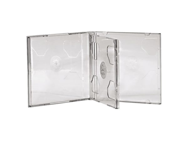 Hama CD Double Jewel Case, Pack 5, 2 levyt, Läpinäkyvä, 142 mm, 125 mm, 51 mm, 278 g