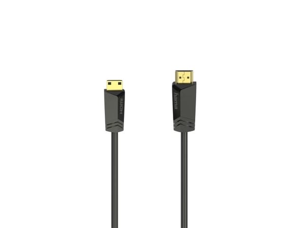 Hama Essential Line - HDMI-kabel med Ethernet - HDMI plugg til HDMI plugg - 1.5 m - skjermet - svart - 4K-støtte