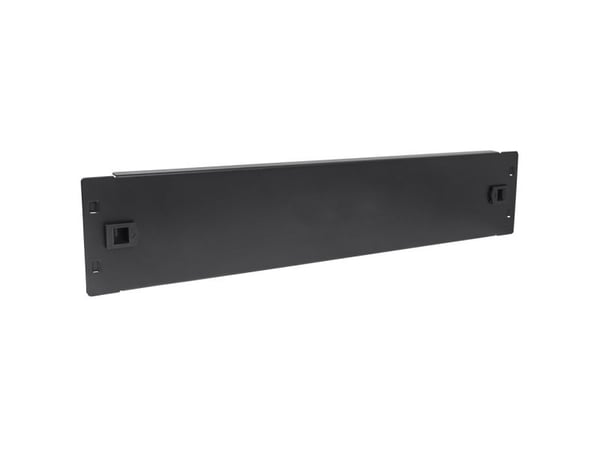 Techly I-CASE BLANK-2-SCLTY, Blind panel, Svart, SPCC, 2U, 19", 482 mm