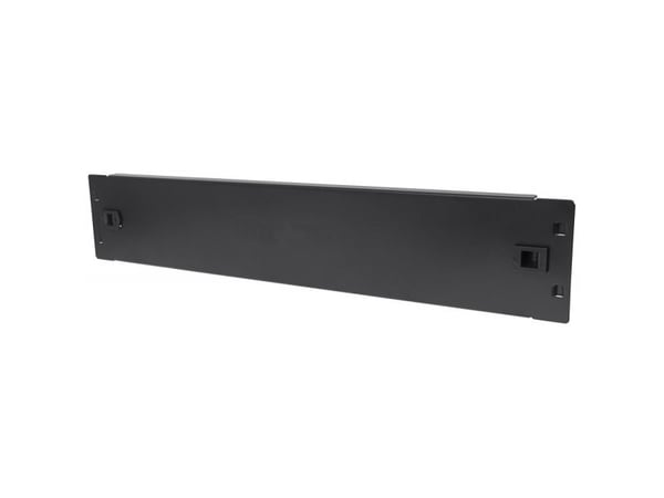 Techly I-CASE BLANK-2-SCLTY, Blind panel, Svart, SPCC, 2U, 19", 482 mm
