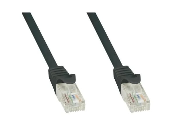 Techly ICOC CCA5U-0025-BKT, 0,25 m, Cat5e, U/UTP (UTP), RJ-45, RJ-45, Sort