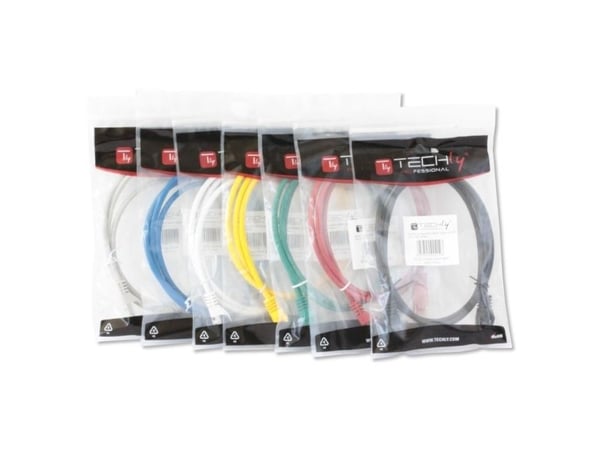 Techly ICOC CCA6U-100T, 10 m, Cat6, U/UTP (UTP), RJ-45, RJ-45, Grå