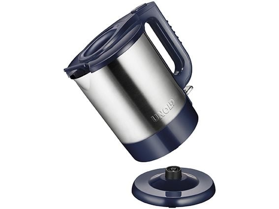 Unold 18018, 1,5 L, 2200 W, Sininen, Ruostumaton teräs, Muovi, Ruostumaton teräs, Veden tason ilmaisin, Ylikuumenemissuoja