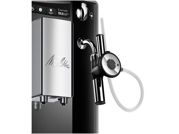 Melitta CAFFEO SOLO & Perfect Milk - Automatisk kaffemaskin med melkeskummer - 15 bar - svart