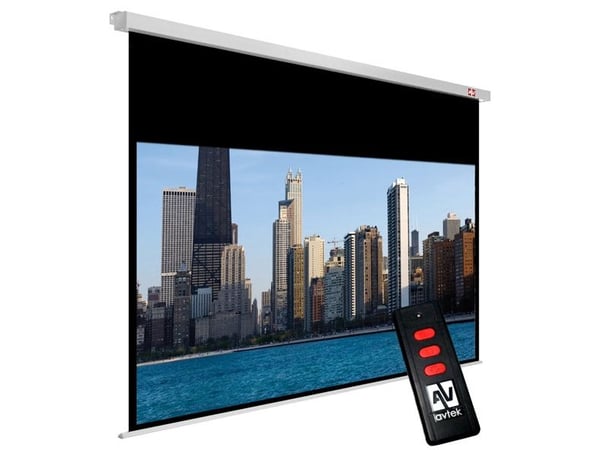 Avtek International Cinema Electric 240, Motorisert, 2,64 m (103.9"), 2,3 m, 129,4 cm, 16:9, Hvit Avtek International Cinema Electric 240, Motorisert, 2,64 m (103.9"), 2,3 m, 129,4 cm, 16:9, Hvit