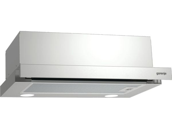 Gorenje BHP523E10X - Kåpa - teleskopisk - bredd: 50 cm - djup: 30.5 cm - utsug och cirkulation - rostfritt stål
