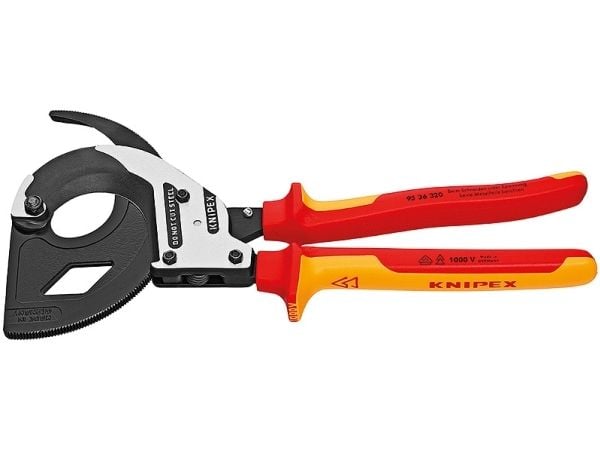 KNIPEX - Kaapelileikkuri - musta atramentoitu
