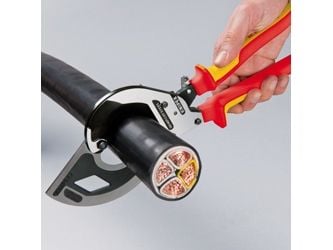 KNIPEX - Kaapelileikkuri - musta atramentoitu