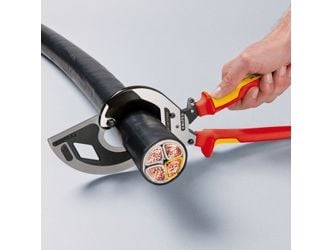 KNIPEX - Kaapelileikkuri - musta atramentoitu