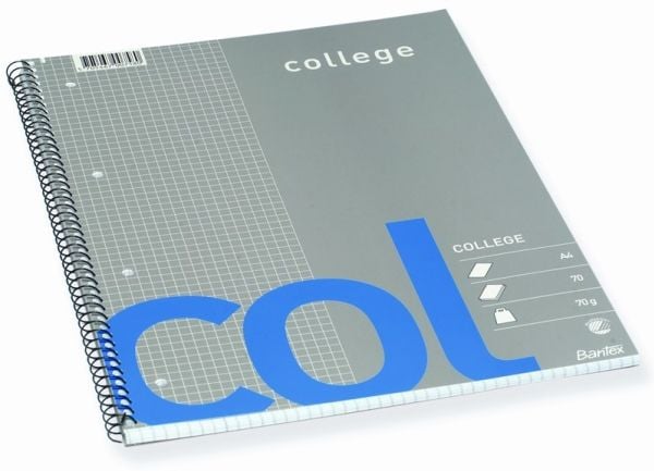 Kolligeblok A4+ Bantex COL kvadreret med huller