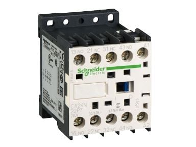 Schneider Electric TeSys K control relay, Musta, Valkoinen, 230 V, 50 - 60 Hz, 45 x 57 x 58 mm, -25 - 50 °C