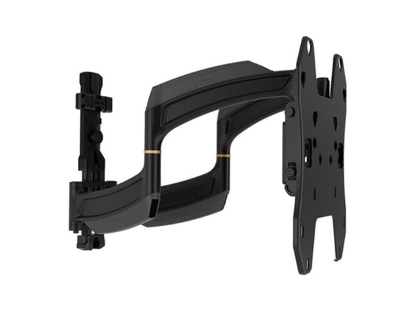 Chief Thinstall 18" Extension Single Arm Wall Mount - For Displays 32-65" - Black - Monteringssats (lutningsbart väggfäste, dubbel svängarm) - för ...