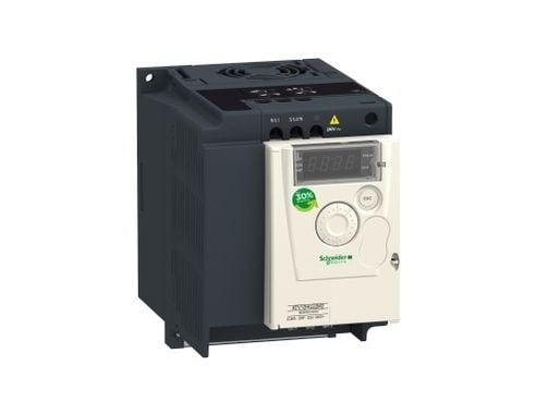 SCHNEIDER ELECTRIC Frekvensomvandlare ATV12 1,5kW ,1X240V AC ,IP20 inklusive C1 EMC-filter