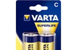 Varta Superlife 2014 - Batteri 2 x C - Karbonsink