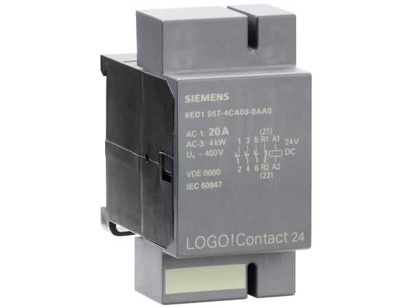 Logo Kontaktor 20A 3 slutte + 1 bryde, 24V DC