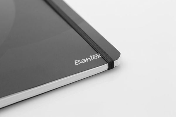 Anteckningsbok Bantex CPH, A5+, linjerad, svart