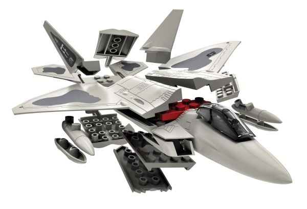 Airfix QUICK BUILD F22 Raptor, Kiinteäsiipinen lentokonemalli, Asennussarja, F22 Raptor, Mikä tahansa sukupuoli, Muovia, 24 kpl