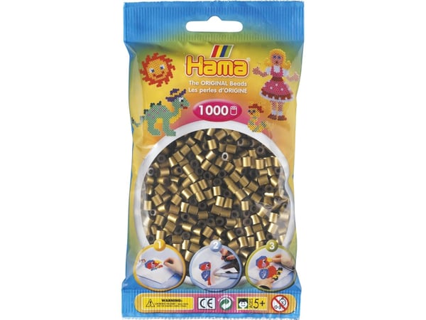 Hama Beads 207-63, Bronse, Rørperle, 1000 stykker