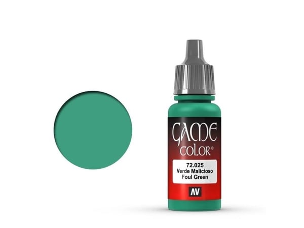 Vallejo 72.025, Grønn, Acryl maling, Væske, 17 ml, 1 stykker