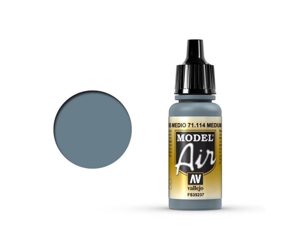 Vallejo 71.114, 17 ml, Harmaa, Matta, Pullo