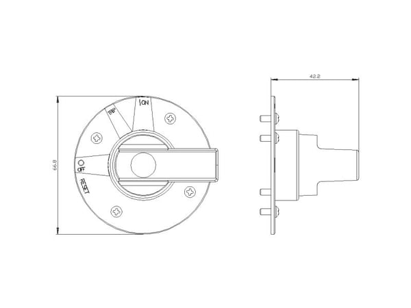 Siemens 3VA9487-0GC01 Effektkontakt-tilbehør 1 stk (B x H x T) 70 x 70 x 36 mm