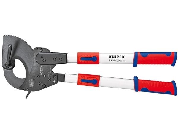 KNIPEX kabelsax med ratchetprincip och teleskophandtag, 630 mm