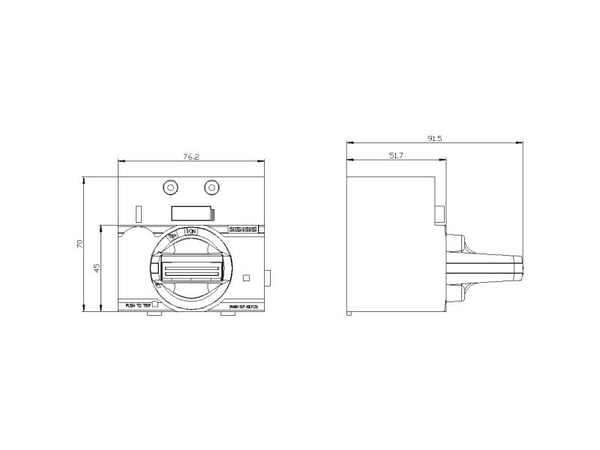 Siemens 3VA9157-0EK25 katkaisijan lisävaruste 1 kpl (L x K x S) 77 x 70 x 95 mm, 256 g, 85 mm, 85 mm, 120 mm