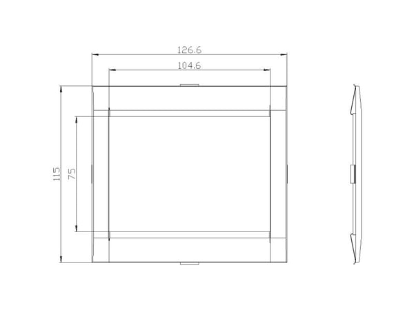 Siemens 3VA9257-0SB30 Effektkontakt-tilbehør 1 stk (B x H) 104.6 mm x 75.8 mm