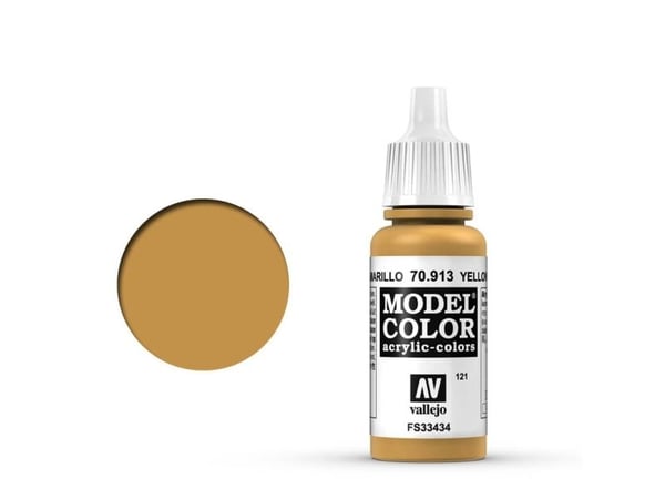 Vallejo 70.913, Ochre, Gult, Acryl maling, Hard, 17 ml, 1 stykker