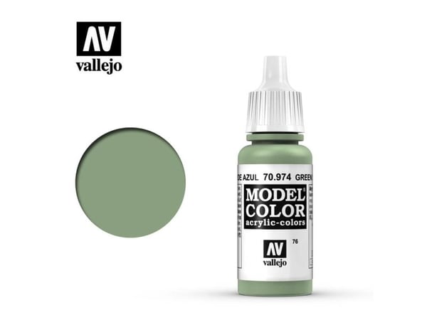 Vallejo 70.974, 17 ml, Grön, Matt, Flaska