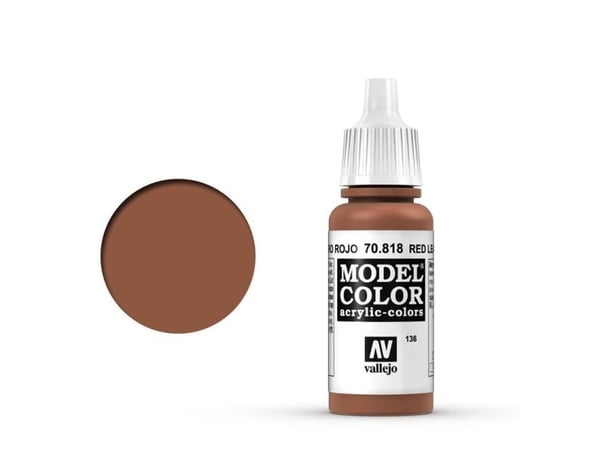 Rød lær-matte 18 ml