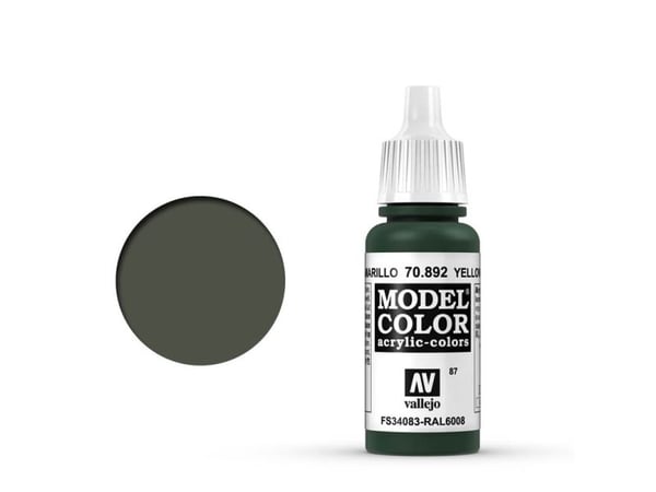Vallejo 70.892, Oliven, Acryl maling, Væske, 17 ml, 1 stykker |