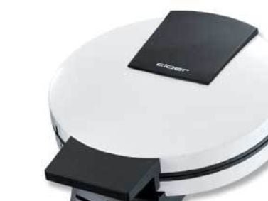 Cloer Waffle Iron 120, Hvit, 24 cm, 1,52 m, 1300 W, 230 V, 2,9 kg