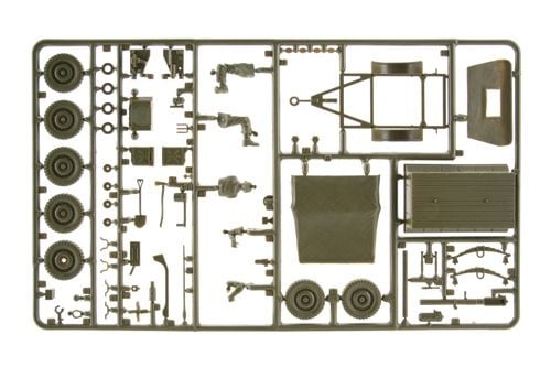 1:35 Willys MB-jeep med släp