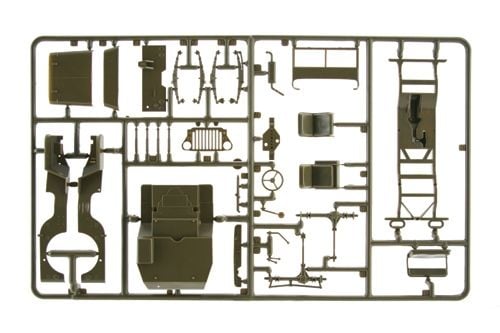 1:35 Willys MB-jeep med släp