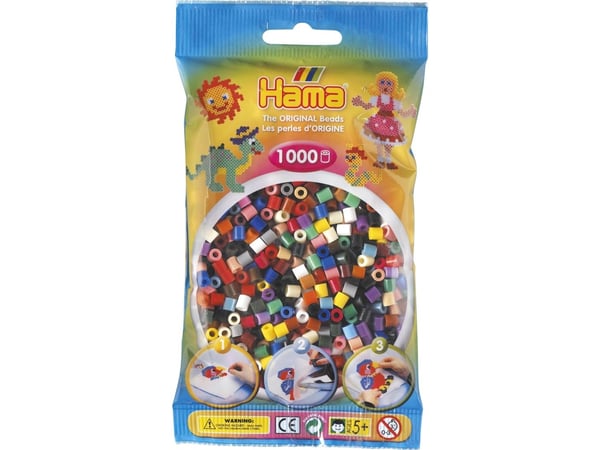 Hama Beads 207-67, Monivärinen, Helmisekoitus, 1000 kpl