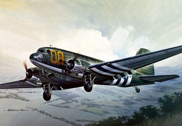 Italeri C - 47 SkyTrain, Luftfarkostmodell med fast vinge, Monteringssats, 1:72, C - 47 SkyTrain, Alla, Plast