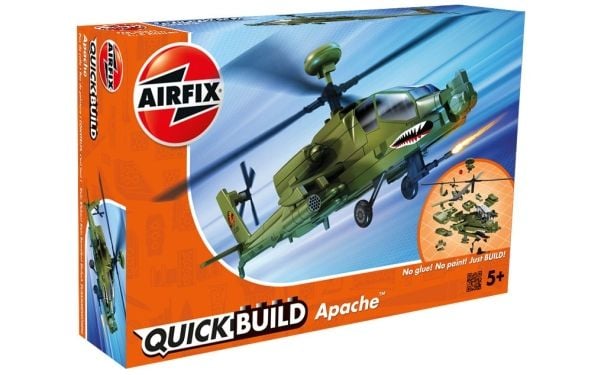 Airfix Apache Helicopter, Rotorcraftmodell, Monteringssett, Apache, 37 stykker, 5 år, Militært luftfartøy