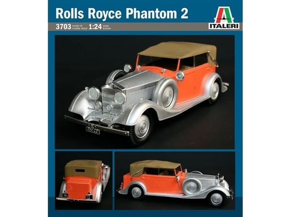 Italeri 3703, Klassisk bil, Monteringssett, 1:24, ROLLS ROYCE PHANTOM II, Flerfarget, Landkjøretøy modell