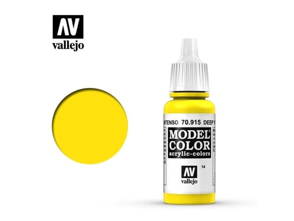 Vallejo 70.915, 17 ml, Gul, Matt, Flaska