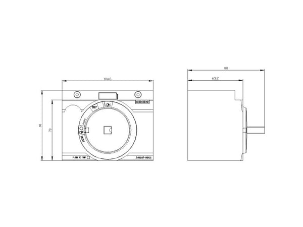 Siemens 3VA9267-0GK00 Effektkontakt-tilbehør 1 stk (B x H) 105 mm x 82 mm