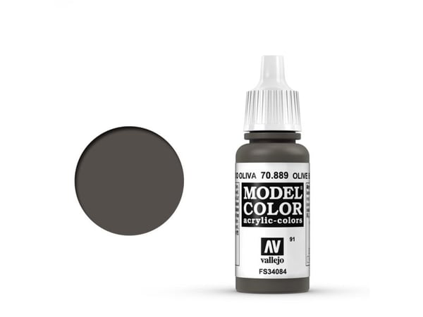 Vallejo 70.889, 17 ml, Oliv, Matt, Flaska
