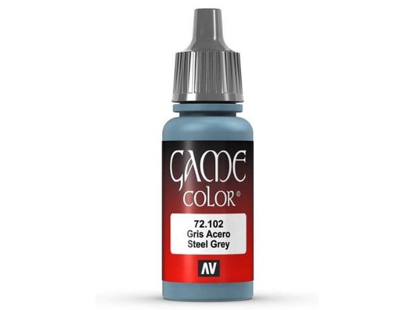 Vallejo Game Color 72.102 Steel Grey (18 ml)