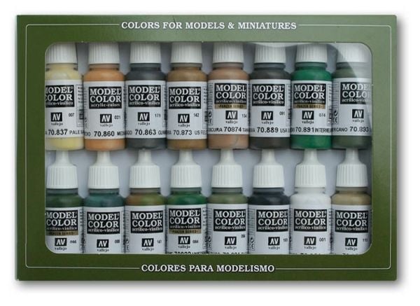 Vallejo 70.109, Valikoidut värit, Akryylimaali, 17 ml, 1 kpl |