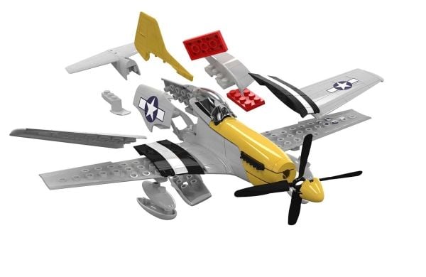 Airfix J6016, Flymodell med fastvinge, Monteringssett, Mustang P-51D, Alle kjønn, Plast, 38 stykker