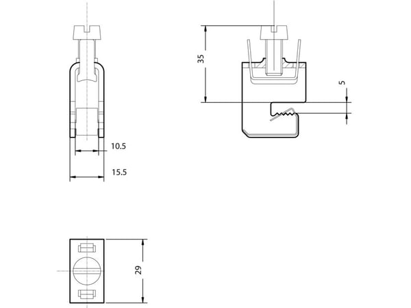 Siemens 8US19212AB00 virtakiskojärjestelmä, lisävarusteet 40 ja 60 mm:n järjestelmille, liitin 270 A, 50 kpl:n sarja, 1 kpl