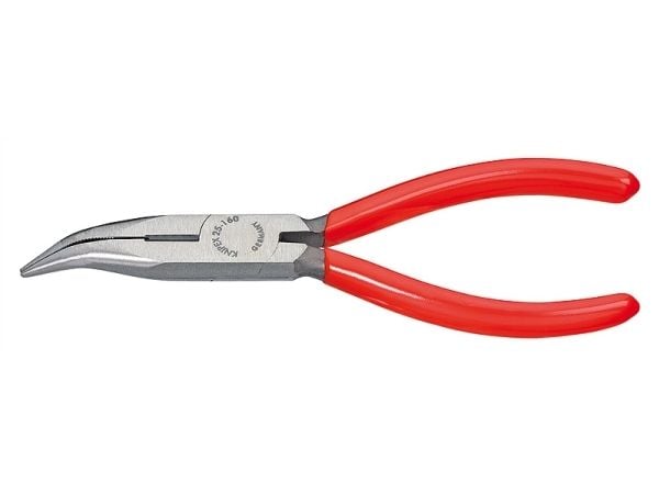 Knipex 25 21 160 Elektroniikka- ja hienomekaniikka Litteäkärkiset pihdit 40° taivutettu 160 mm