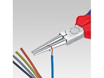 Knipex 30 15 140, Nesetang, 4 mm, 4,2 cm, Stål, Blå, Rød, 140 mm