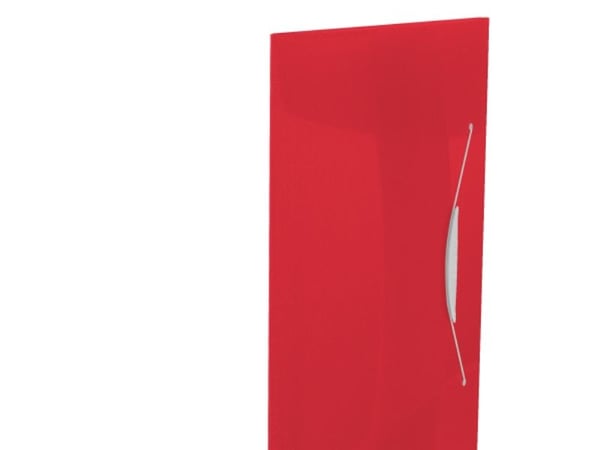 Esselte Vivida - 3-flikhållare - för A4 (210 x 297 mm) - kapacitet: 150 ark - genomskinlig, intensivt röd